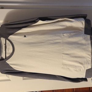 Grey and tan Hurley thin sweater